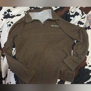 Columbia Chocolate Brown Quarter-Zip Pullover